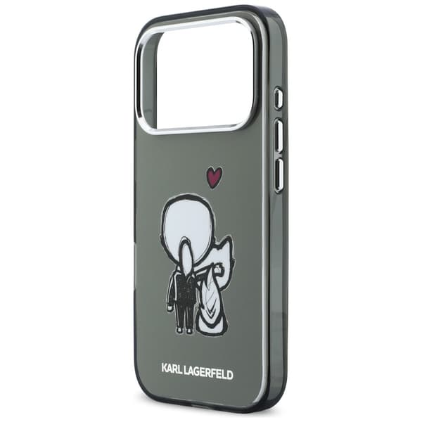 Karl Lagerfeld Karl & Choupette Back MagSafe-etui til iPhone 17 Pro Max, sort
