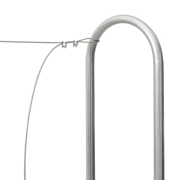 vidaXL Vedställ 300x25x150 cm galvaniserat stål