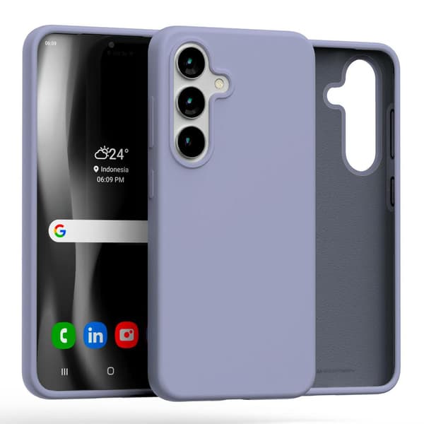 Mercury Silikone Etui til Galaxy S25, Lavendel