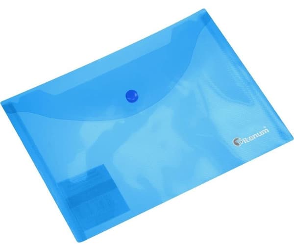 A5 kuvertmappe, transparent blå
