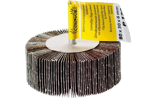 Lapskive, 80 x 30 x 6 mm, skaft, P