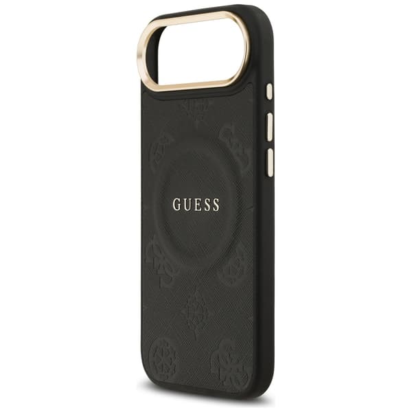Guess Peony Hot Stamp MagSafe-etui til iPhone Air, sort