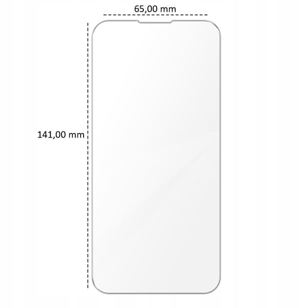 Härdat glas för Apple iPhone 15 Pro skärmskydd 2.5D, 9H