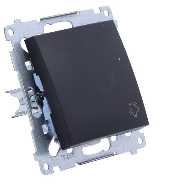 Ringeknap (modul) 10AX, 250V~, hurtigstik, matsort Simon54