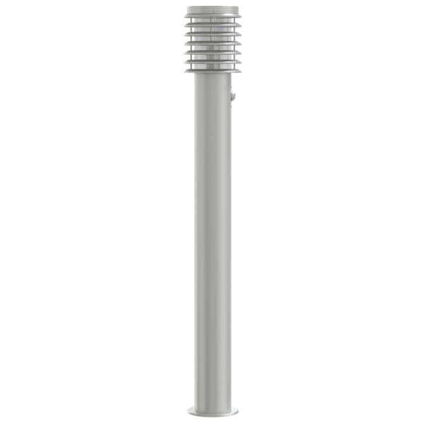 vidaXL havelampe med sensor, sølv, 110 cm, stål