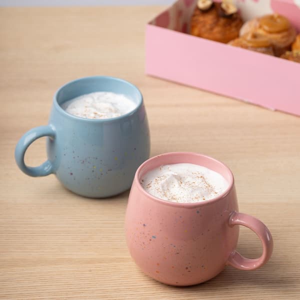 Blå 480ml Speckle Pop-mugg