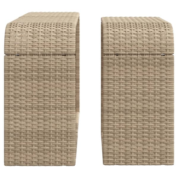 vidaXL Hyllyt, 2 kpl, Beige, Polyrottinki