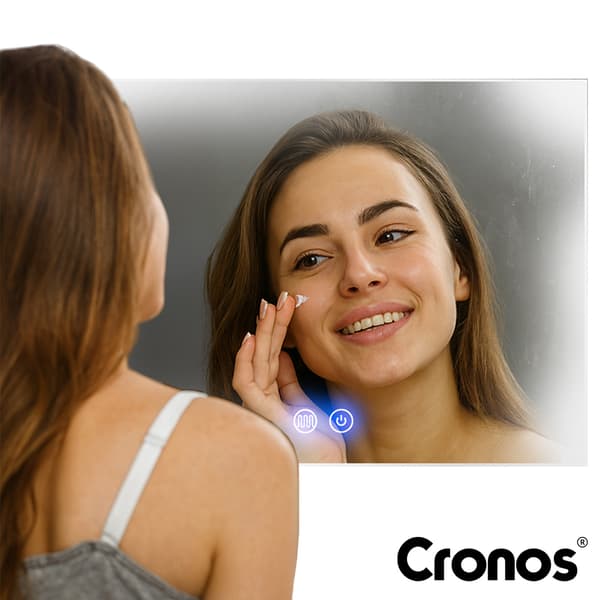 Cronos uppvärmd spegel rektangulär 80x60cm