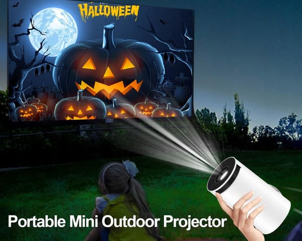 Mini bærbar roterende projektor HY-300 full HD + smart TV BOX Android