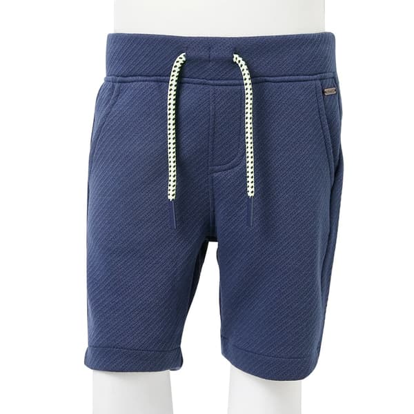 Børneshorts med snøre, mørkeblå, 116