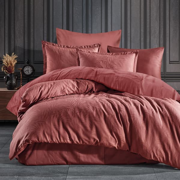Bomullssängkläder 200x220 satin jacquard Arata-2