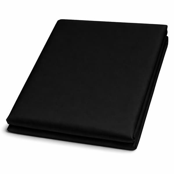 Bomullslakan 160x200 satin 100% bomull svart
