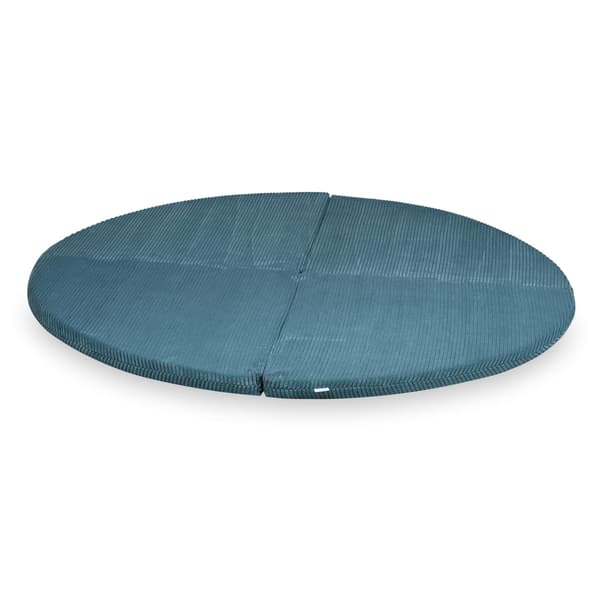 Rund vikmatta, diameter 160, Corduroyblå
