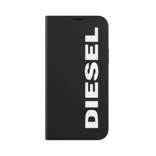 Diesel Booklet-cover Core til iPhone 12/12 Pro, sort og hvid