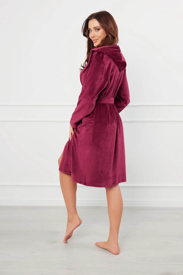 Akara dame badekåbe med lange ærmer, S