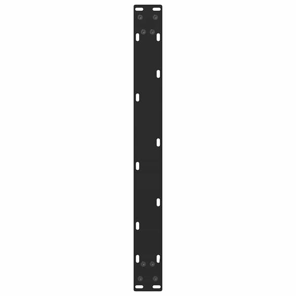 vidaXL sofabordsben, sorte, 2 stk., 70x(30-31) cm, stål