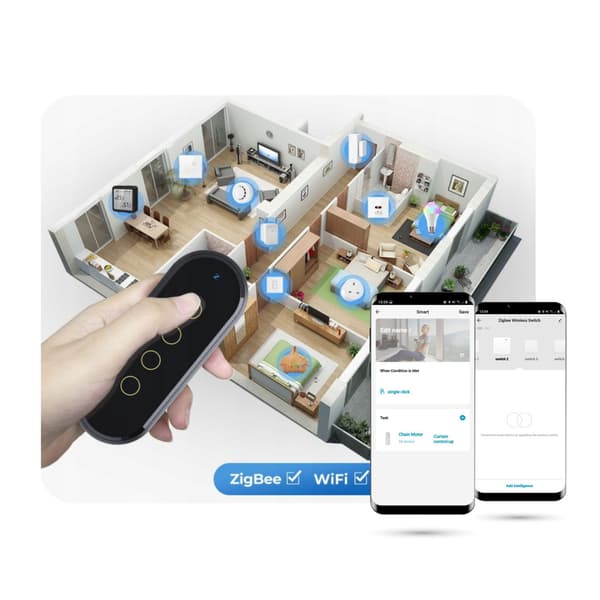 Zigbee TUYA/SmartLife White Scene-fjärrkontroll