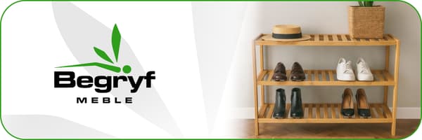 Hvidt skoskab til entreen 55x70x26
