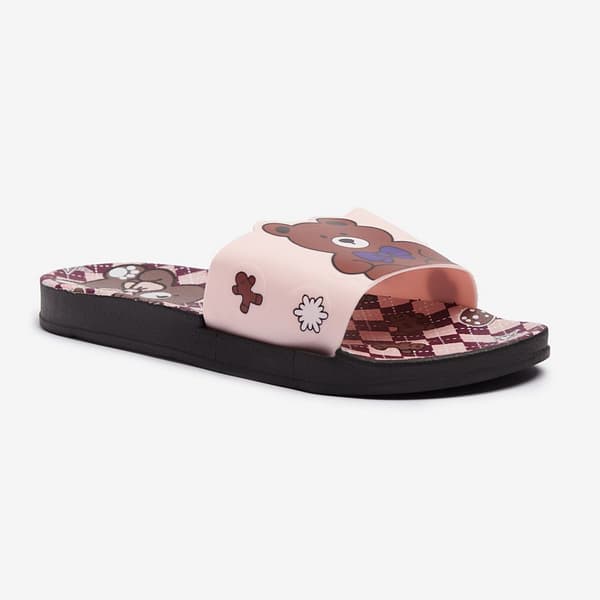 Dame Teddy Bear Pool Flip-Flops Pink Riki 40/41