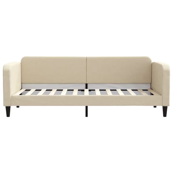 vidaXL Bäddsoffa krämfärgad 80x200 cm tygklädd