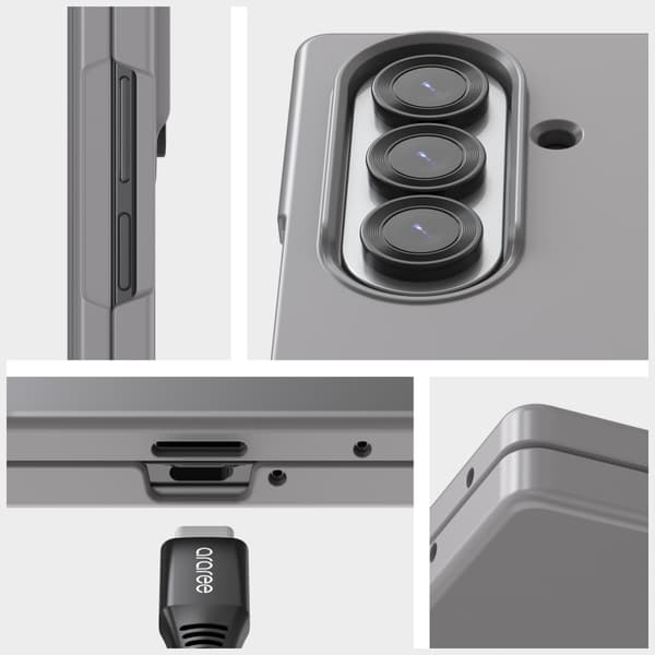 Araree Aero Flex M MagSafe Qi2 Etui til Galaxy Z Fold7 Sort