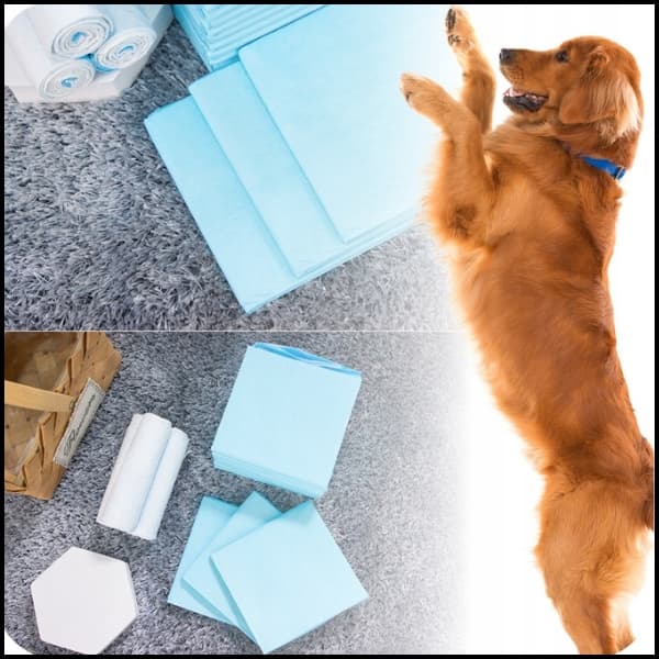 Hygiejnebind til hunde engangsmåtter til hunde 60x60 50 stk. blå