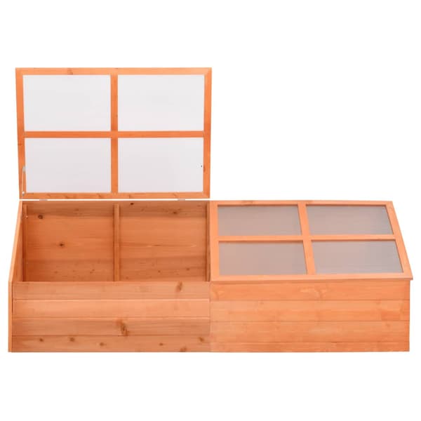 vidaXL Träram för växter 180x57x62 cm