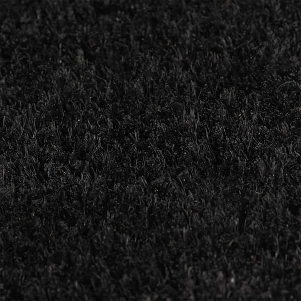 vidaXL dørmåtte, sort, 100x200 cm, kokosfiber, tuftet