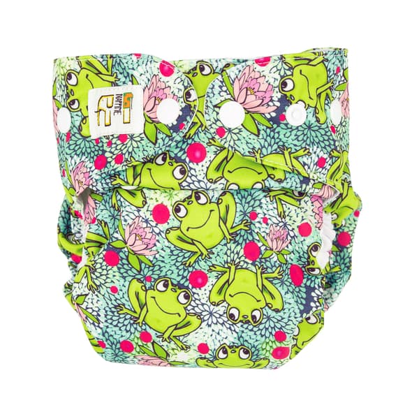 Coolmax Frogs NappiMe Mini Pocket Vaskbare Bleer