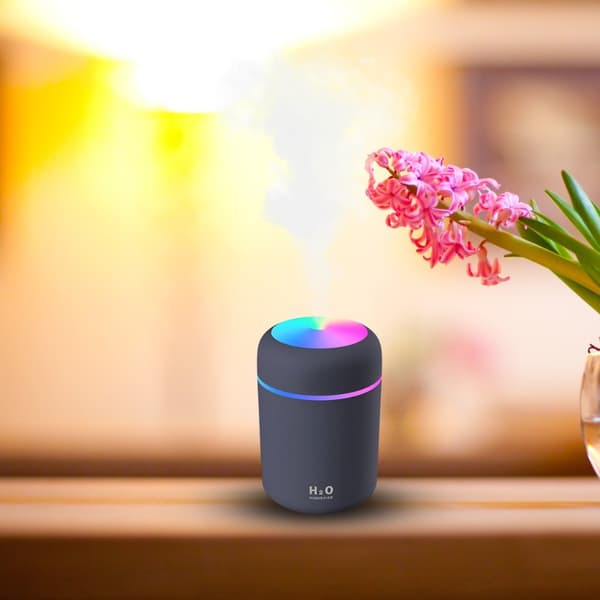 Luftfugter aromadiffuser farve LED-lampe USB