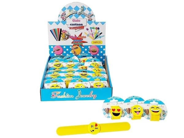 Selvstrammende armbånd Smiley MIX