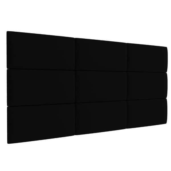 Polstret panel 50x20 Mono 248 (Sort)