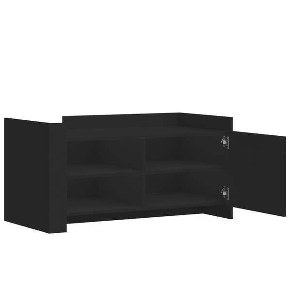 vidaXL sofabord, sort, 100x50x50 cm, træbaseret materiale