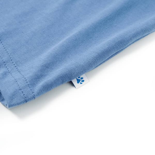 Barn-T-shirt, mellanblå, 128