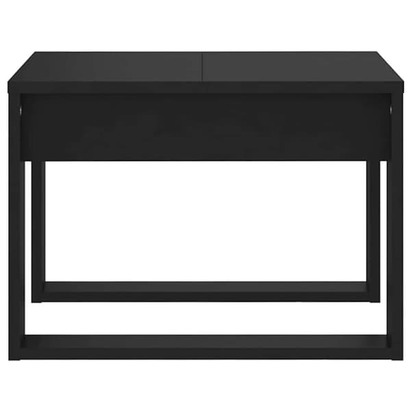 vidaXL sidebord, sort, 50x50x35 cm, træbaseret materiale