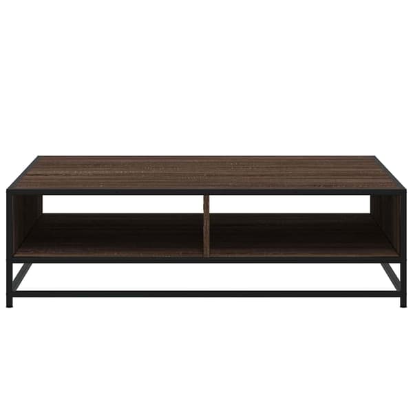 vidaXL sofabord brunt egetræ 100x100x30 cm