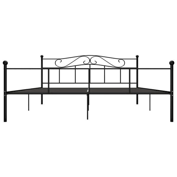 vidaXL sengestel sort metal 180 x 200 cm