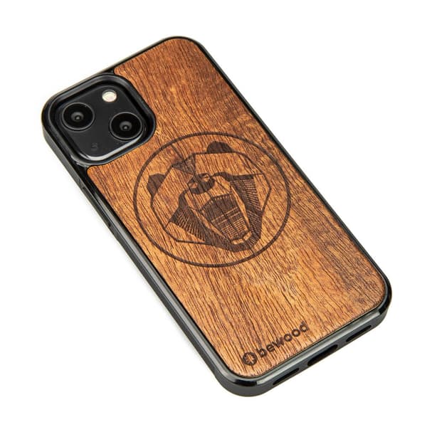 Træcover til iPhone 13 Mini MERBAU BJØRN