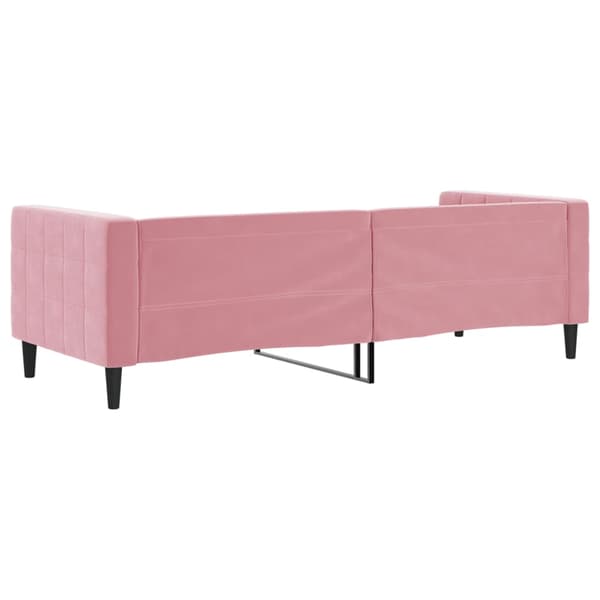 vidaXL Bäddsoffa rosa 80x200 cm klädd i sammet