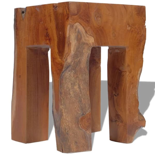 vidaXL Pall massiv teak