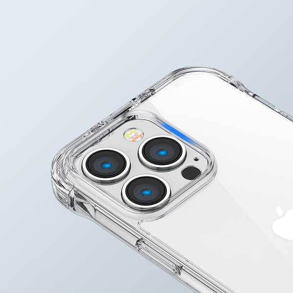 iPhone 14 Pro Max -suojakuori, jossa koukut ja läpinäkyvä jalusta