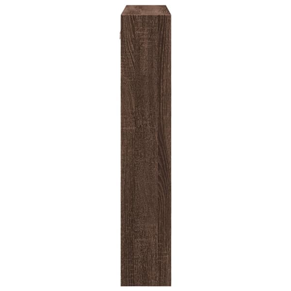 vidaXL vægskab brunt egetræ 80x15x80 cm