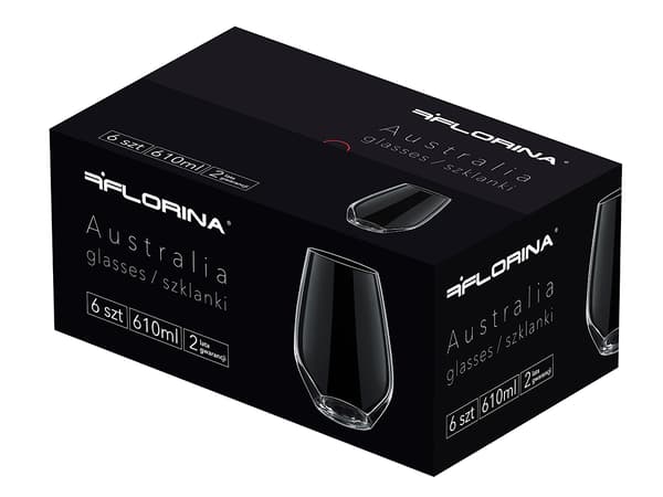 VANDGLAS AUSTRALIEN 610ML 6 STK