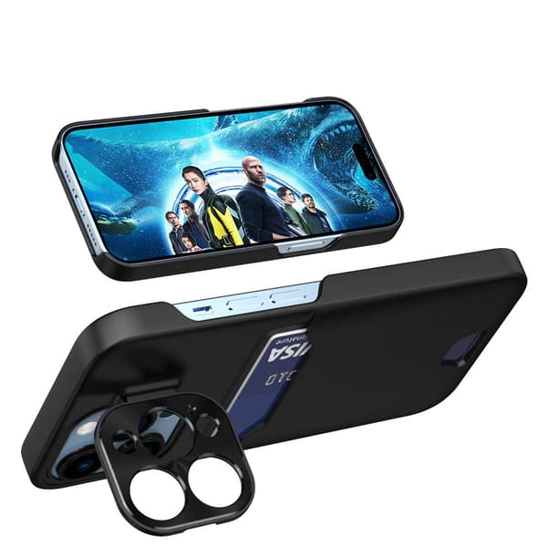 Samsung Galaxy S23+ Læder Stand-cover - Sort