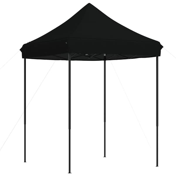 vidaXL foldbart pop-up festtelt sort 200x200x306 cm