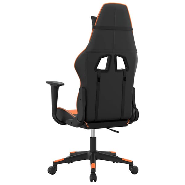 vidaXL gamingstol, sort og orange, kunstlæder