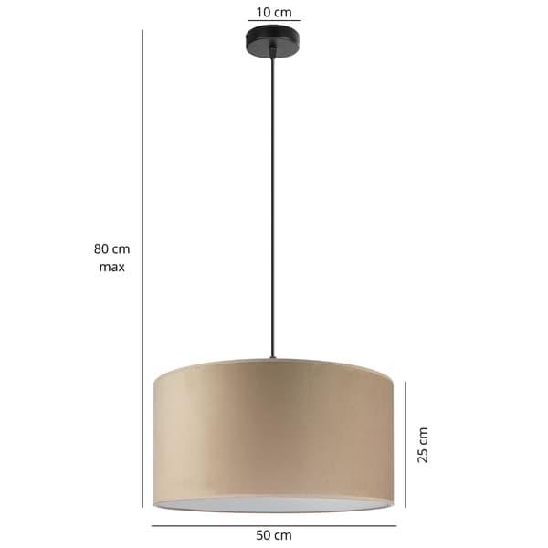 Tornado AL1 lampe, fløjlscappuccino
