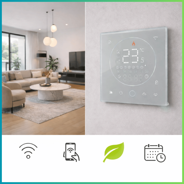 Varmemåtte under paneler | 8m2 med CLEAR.W termostat