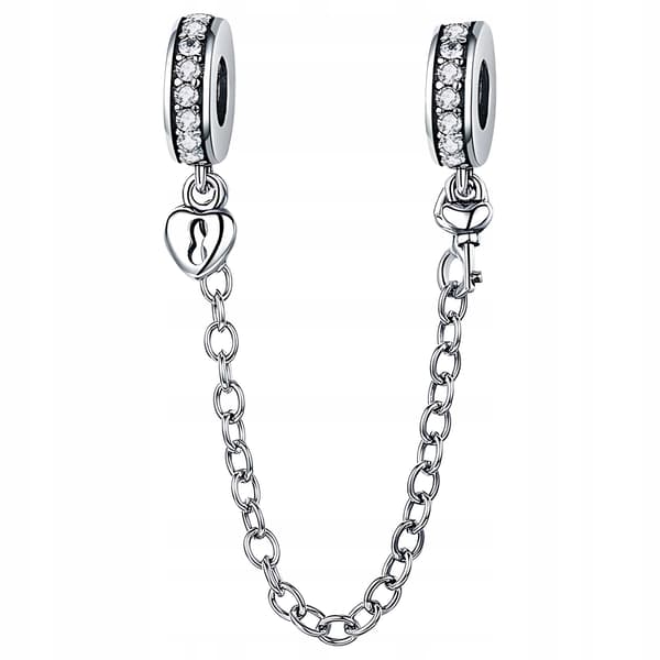 Charms Chain Security pr 925 hänge S925 pärla pärlor silver