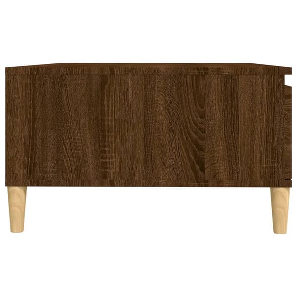 vidaXL sofabord, brunt egetræ, 90x60x35cm, træbaseret materiale